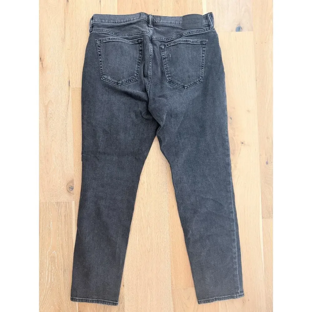Abercrombie & Fitch Jeans Mens Size 34x30 Gray/Black Athletic Slim Jeans Stretch